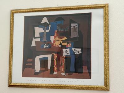 Pablo Picasso print "Three Musicians"