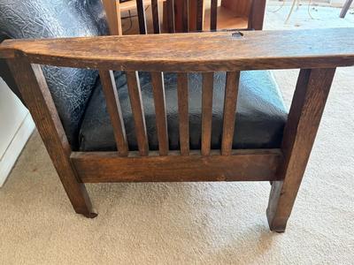 Antique Oak Mission style Morris chair