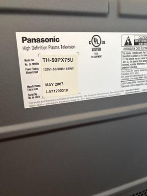 Panasonic Plasma TV