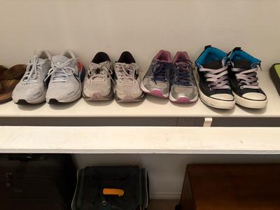 7 pairs of shoes size 8.5