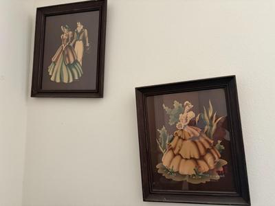 Pair of framed prints