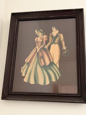 Pair of framed prints