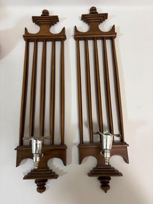 Pair of wall candleholders