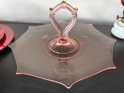 Pink candy tray