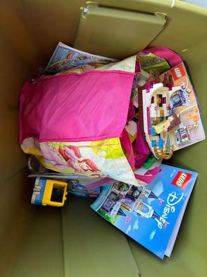 2 containers of Legos