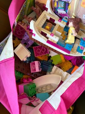 2 containers of Legos