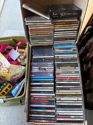 Box and a half of CDs