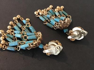 Vintage Egyptian Revival Earrings