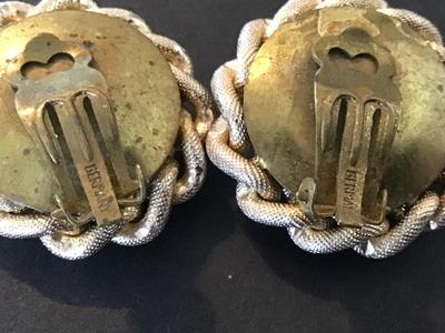 Vintage German Gold Tone Earrings