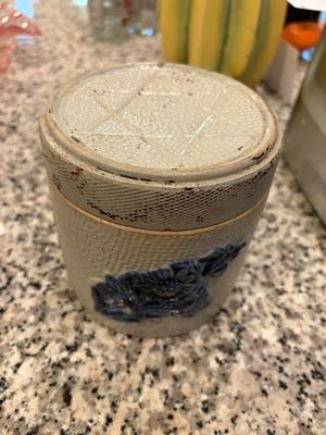 Salt glazed canister