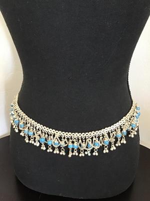 Ornate Silver Tone Belt