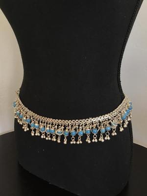 Ornate Silver Tone Belt