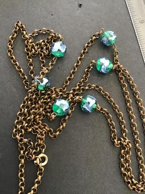Vintage Glass ahead Necklace