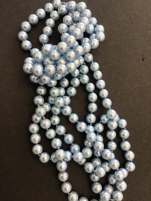 Light Blue Faux Pearl Necklace