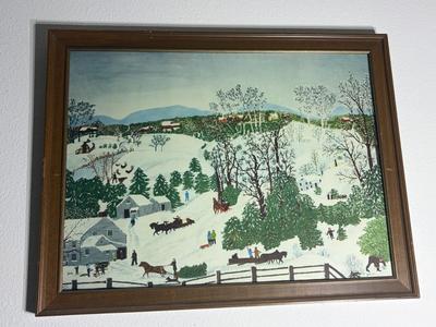 Print of "Out for Christmas Trees" by Grandma Moses