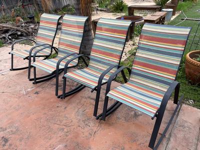 4 patio rockers