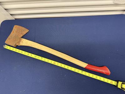 VINTAGE AXE SENECA INDIAN BOW HICKORY