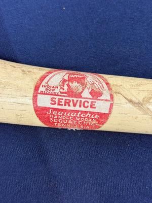 VINTAGE AXE SENECA INDIAN BOW HICKORY