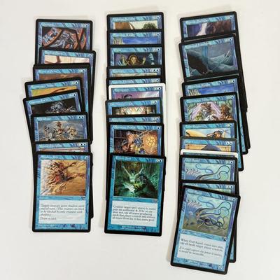 LOT 32: Vintage Magic the Gathering MTG TCG Blue Common Cards