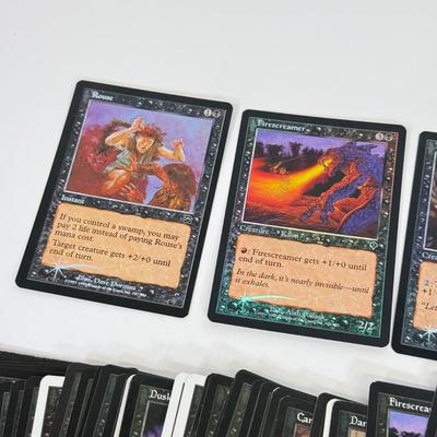 LOT 33: Vintage Magic the Gathering MTG TCG Black Common Cards