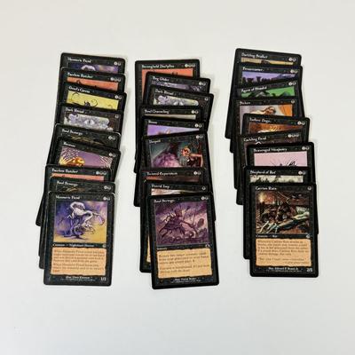 LOT 33: Vintage Magic the Gathering MTG TCG Black Common Cards
