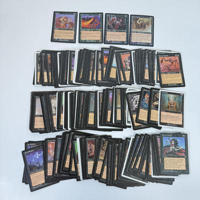 LOT 33: Vintage Magic the Gathering MTG TCG Black Common Cards