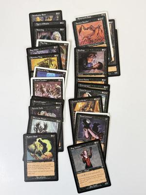 LOT 33: Vintage Magic the Gathering MTG TCG Black Common Cards