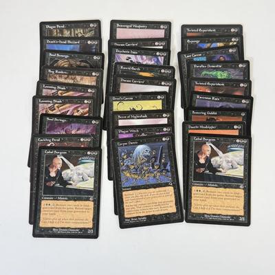 LOT 33: Vintage Magic the Gathering MTG TCG Black Common Cards
