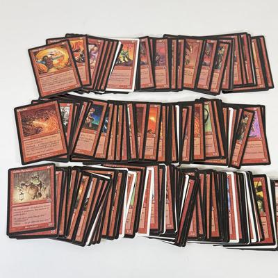 LOT 34: Vintage Magic the Gathering MTG TCG Red Common Cards