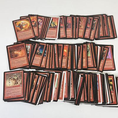 LOT 34: Vintage Magic the Gathering MTG TCG Red Common Cards