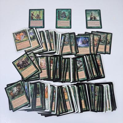 LOT 35: Vintage Magic the Gathering MTG TCG Green Common Cards