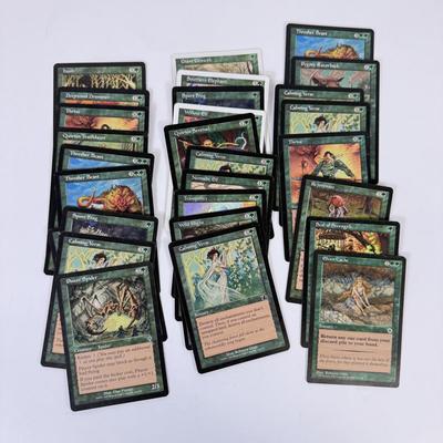 LOT 35: Vintage Magic the Gathering MTG TCG Green Common Cards