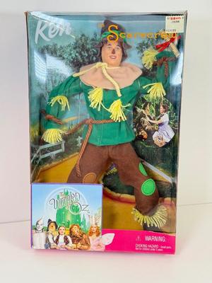 LOT 38: 1999 Mattel Barbie The Wizard of Oz Dolls: "Ken as" Scarecrow, Cowardly Lion & Tin Man