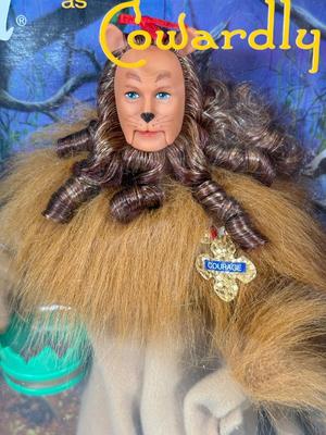 LOT 38: 1999 Mattel Barbie The Wizard of Oz Dolls: "Ken as" Scarecrow, Cowardly Lion & Tin Man