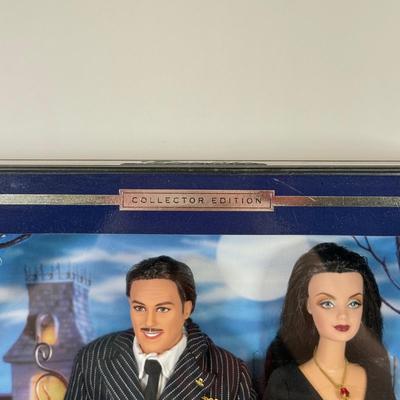LOT 39: 2000 Mattel Barbie Collectibles Dolls: The Addam's Family Giftset NRFB