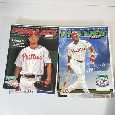 LOT 40: 2000s MLB Philadelphia Phillies Official Magazines