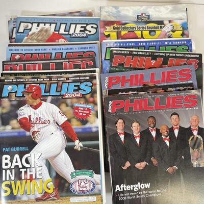LOT 40: 2000s MLB Philadelphia Phillies Official Magazines