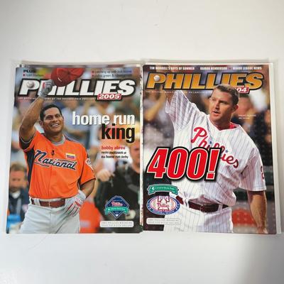LOT 40: 2000s MLB Philadelphia Phillies Official Magazines