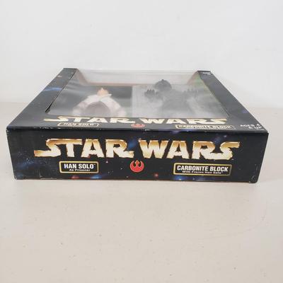LOT 41: Kenner Star Wars 12" Han Solo as Prisoner & Carbonite Block Figure Set