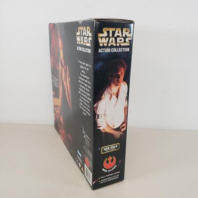 LOT 41: Kenner Star Wars 12" Han Solo as Prisoner & Carbonite Block Figure Set