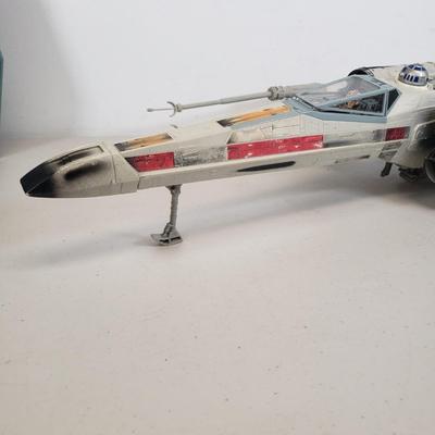 LOT 47: Star Wars Electronic X-Wing Fighter & Imperial TIE Fighter Toys