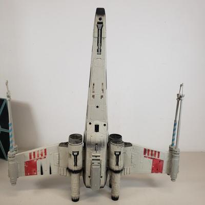 LOT 47: Star Wars Electronic X-Wing Fighter & Imperial TIE Fighter Toys