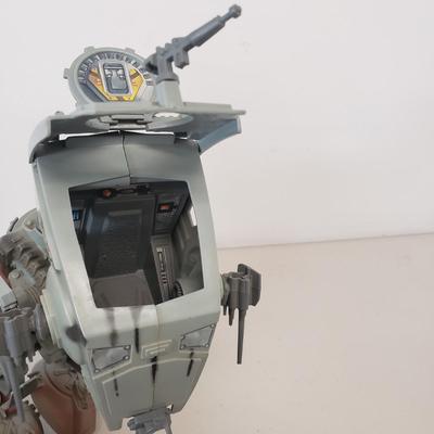 LOT 52: Star Wars Rebel Snowspeeder, AT-ST Scout Walker, Bantha & Tusken Raider