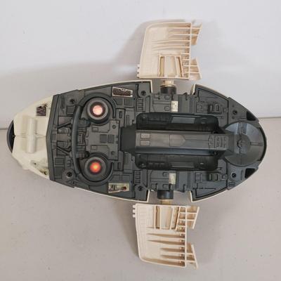 LOT 53: Star Wars Electronic Millennium Falcon & Boba Fett's Slave 1 Vehicle