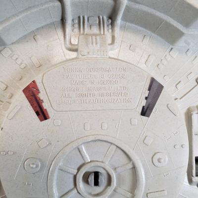 LOT 53: Star Wars Electronic Millennium Falcon & Boba Fett's Slave 1 Vehicle