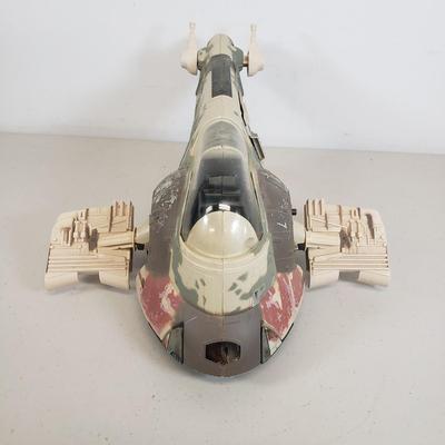 LOT 53: Star Wars Electronic Millennium Falcon & Boba Fett's Slave 1 Vehicle