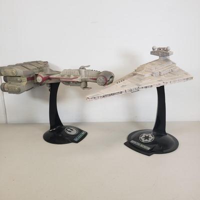 LOT 54: Star Wars Rebel Blockade Runner & Super Star Destroyer Electronic Collector Fleet