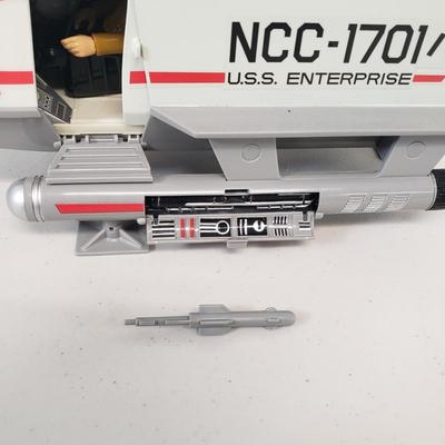 LOT 57: Star Trek Deep Space 9 Space Station & USS Enterprise Galileo Shuttlecraft with Captain Kirk
