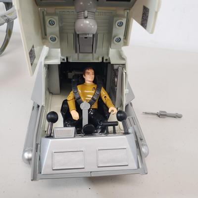 LOT 57: Star Trek Deep Space 9 Space Station & USS Enterprise Galileo Shuttlecraft with Captain Kirk