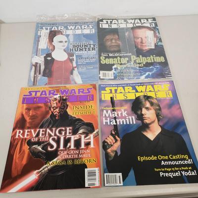 LOT 58: Collection of Star Wars Insider Magazines & Star Wars Fan Club Memorabilia